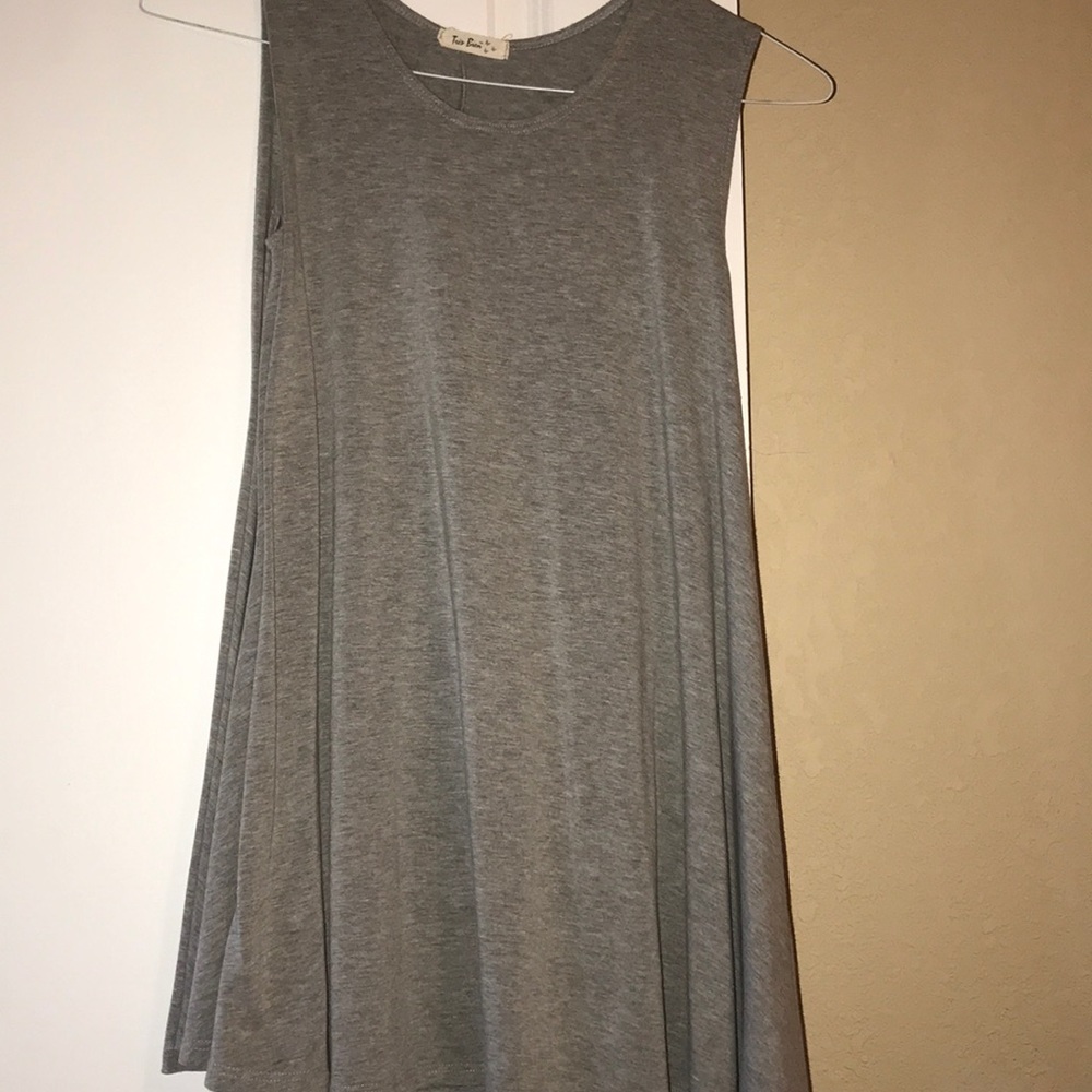 Grey babydoll dress